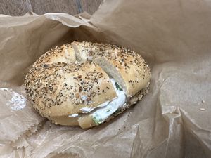   at Liberty Bagels in New York City