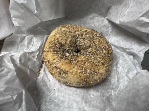  at Liberty Bagels in New York City