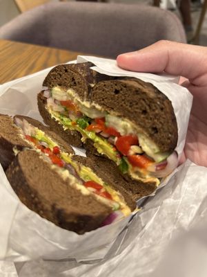   at Liberty Bagels in New York City