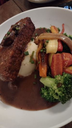 Meatless loaf at Spirit Elephant in Winnetka