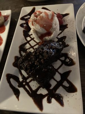 Warm brownie bliss  at Spirit Elephant in Winnetka