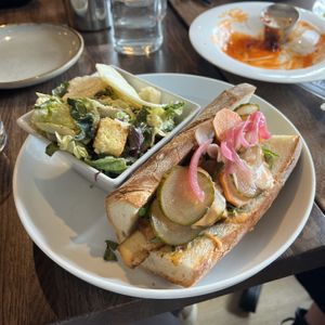 tofu banh mi w/ side caesar salad  at Spirit Elephant in Winnetka