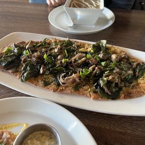 pesto mint flatbread  at Spirit Elephant in Winnetka