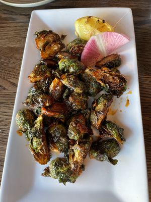 Brussels sprouts  at Spirit Elephant in Winnetka