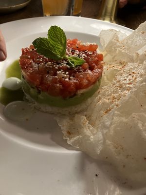 Watermelon poke   at Spirit Elephant in Winnetka