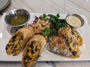 Southwest Egg rolls at Spirit Elephant in Winnetka