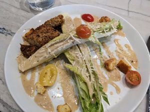 Cesar salad with chicken at Spirit Elephant in Winnetka