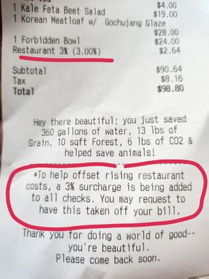 Surprise Charge 👀 at Spirit Elephant in Winnetka