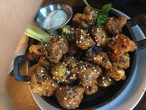 Wasabi Dijon  cauliflower wings #1 choice at Spirit Elephant in Winnetka