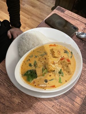 Vegan red curry   at Thai Kitchen in Minturn