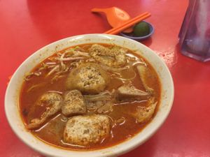 Laksa  at Zhen Xiang Zhai in Kuching