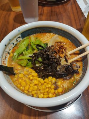 Vegetarian ramen minus egg equals vegan! at Wagaya in Honolulu