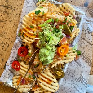 Loaded fries at Bareburger in Woodcliff Lake