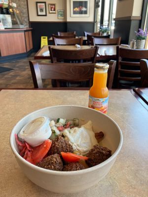 Falafel Bowl. Decent. at Falafel King in Bloomington