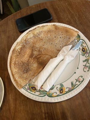 Vegan crêpe with chestnut spread and cinnamon  at La Teteria  in Malaga