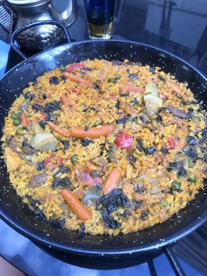 Vegan Paella at La Teteria  in Malaga
