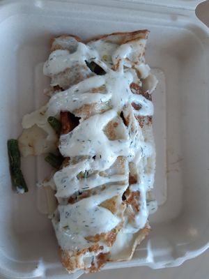 Savoury crepe at La Teteria  in Malaga