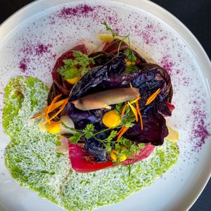 Cabbages, asparagus, pak Choi, lettuce essence, etc at lil Radish in Bern