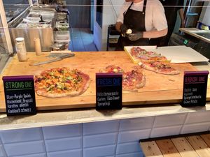 The three choices at lil Radish in Bern