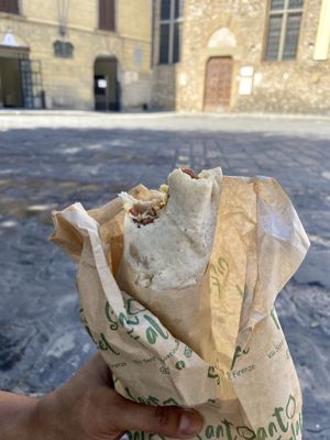 Easy and convenient food  at Santo Falafel in Florence