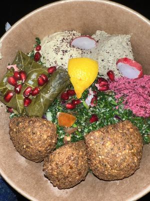 babilonia bowl  at Santo Falafel in Florence