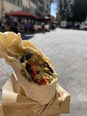 Best falafel I’ve had  at Santo Falafel in Florence