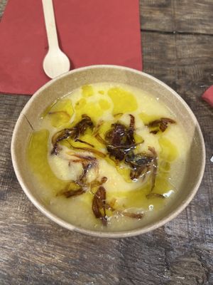 Lentil soup  at Santo Falafel in Florence
