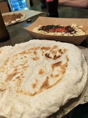 Pita at Santo Falafel in Florence