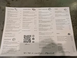 Menú 13/10/25 at Santo Falafel in Florence