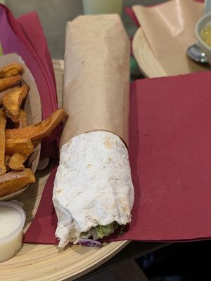 Falafel wrap 7.5 € at Santo Falafel in Florence