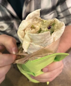 Falafel wrap   at Santo Falafel in Florence