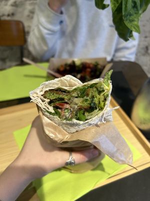 Falafel pita  at Santo Falafel in Florence