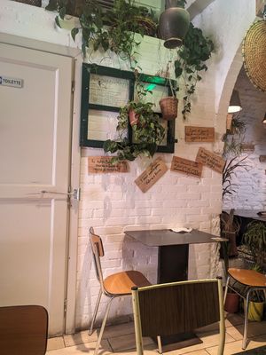 Interior at Santo Falafel in Florence