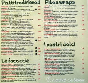   at Santo Falafel in Florence