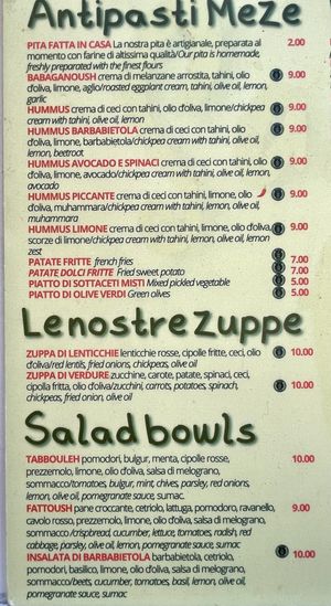   at Santo Falafel in Florence