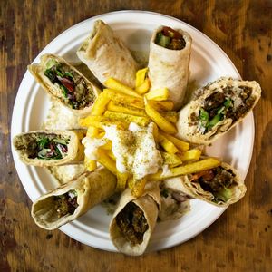 Entrados at Santo Falafel in Florence