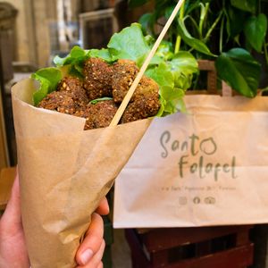 Falafels at Santo Falafel in Florence