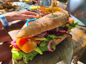 Sandwich at Simon Says  in San Juan Del Sur