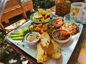 Vegan breakfast at Simon Says  in San Juan Del Sur