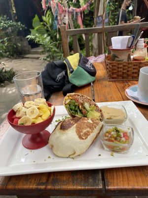 Breakfast burrito   at Simon Says  in San Juan Del Sur