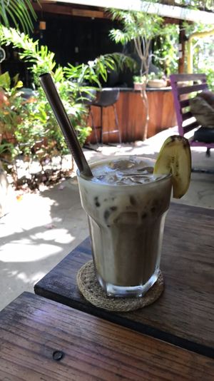 banana cold brew  at Simon Says  in San Juan Del Sur