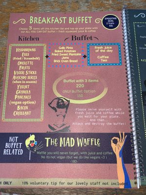 Menu  at Simon Says  in San Juan Del Sur