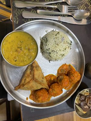 Indian lunch  at Govinda Vegetariano - Batista Campos in Belem