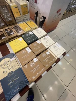 Chocolate from nearby island (cumbu)  at Govinda Vegetariano - Batista Campos in Belem