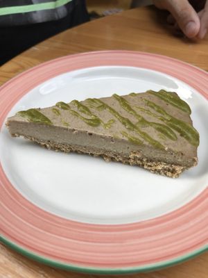 Matcha Cheescake at  Natürlik Lekkeria in Mainz
