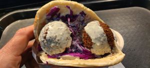 Falafel at Beleaf Cafe in West Los Angeles