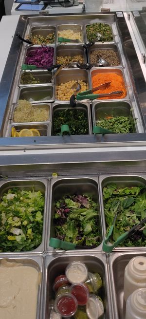 Salads at Beleaf Cafe in West Los Angeles