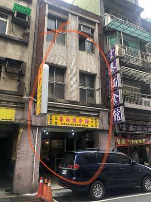 From the street at Shàn Jāi 善哉創意蔬食 in Keelung