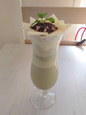 一番京都宇治抹茶思慕昔 at Líng Wén Shū Xiāng 菱紋蔬香 in New Taipei City