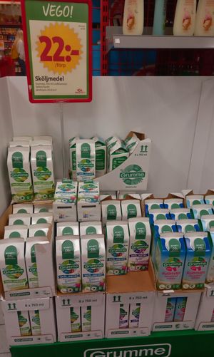 vegan fabric softener at ICA Söder in Malmo